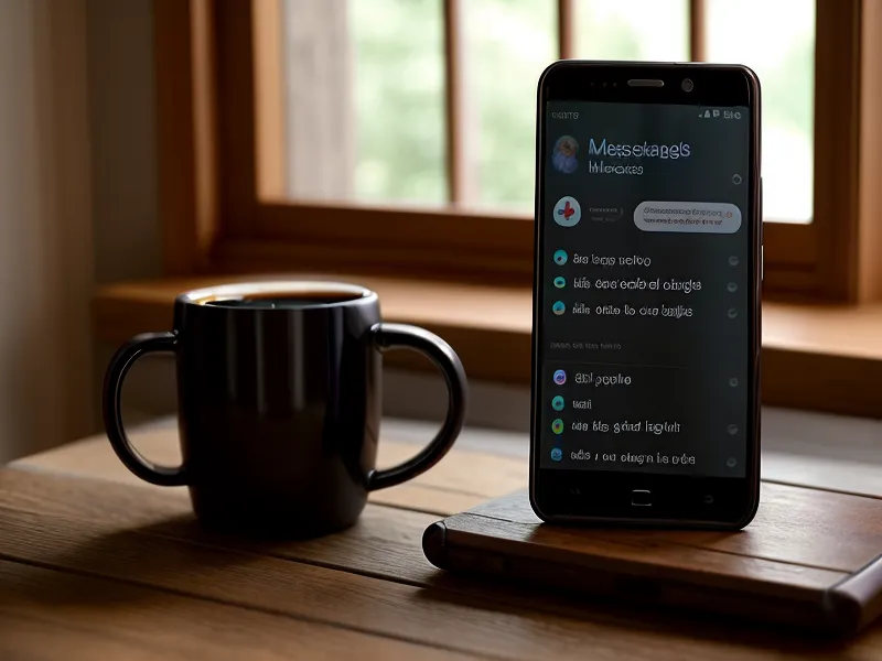 Smartphone mit mehreren Nachrichten auf dem Tisch als Symbol für Kommunikation im Alltag zwischen Projektor und Manifestierendem Generator