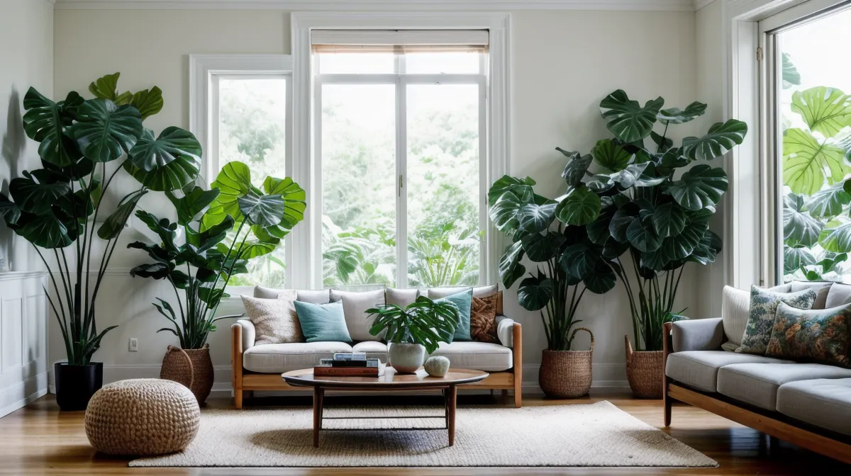 Wohnzimmer in Hamburg-Eimsbüttel mit zahlreichen Pflanzen als Sinnbild für Human Design Ehe zwischen Manifesting Generator und Projektor beim Einrichten
